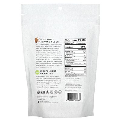Crazy Organic glutenfreies Mandelmehl, 12 oz (340 g)