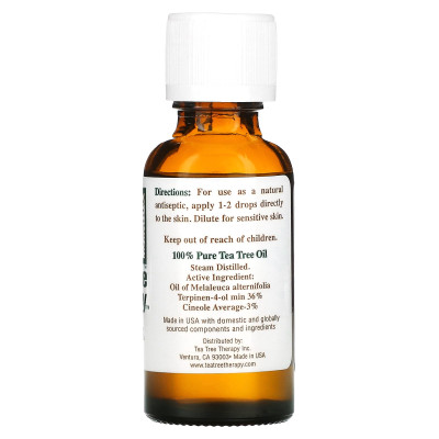 Terapia drzewa herbacianego, olej z drzewa herbacianego, 1 fl oz (30 ml)