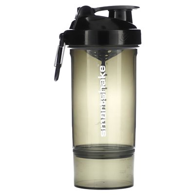 SmartShake, Original2Go One, Shaker Cup, Gunsmoke Black, 27 uncji (800 ml)