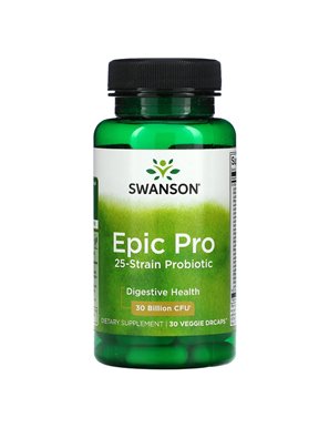 Swanson, Epic Pro 25-Strain Probiotic, Digestive, 30 Milliarden KBE, 30 vegetarische Kapseln Swanson, Epic Pro 25-Strain Probiotic, Digestive, 30 Milliarden KBE, 30 vegetarische Kapseln