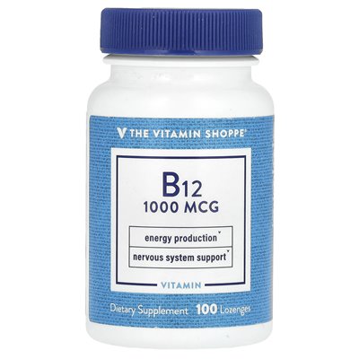 Witaminy Shoppe, witamina B12, 1000 mcg, 100 pastylowych