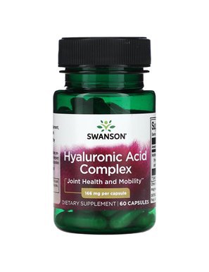 Swanson, Hyaluronic Acid Complex, 166 mg, 60 capsules Swanson, Hyaluronic Acid Complex, 166 mg, 60 capsules