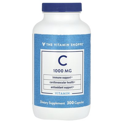 Witaminy Shoppe, witamina C, 1000 mg, 300 kapsułek