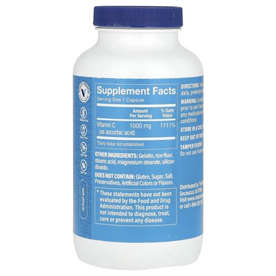 Witaminy Shoppe, witamina C, 1000 mg, 300 kapsułek