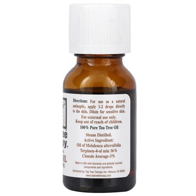 Terapia drzewa herbacianego, olej z drzewa herbacianego, 0,5 fl oz (15 ml) Terapia drzewa herbacianego, olej z drzewa herbacianego, 0,5 fl oz (15 ml)