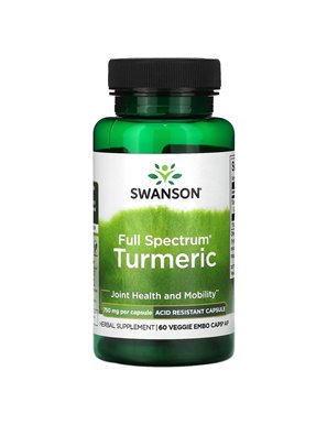 Swanson, Full Spectrum Turmeric, 750mg, 60 Vegetarian Embo AP Capsules Swanson, Full Spectrum Turmeric, 750mg, 60 Vegetarian Embo AP Capsules