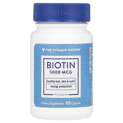 The Vitamin Shoppe, biotyna, 5000 mcg, 60 kapsułek
