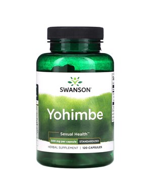 Swanson, Yohimbe, Standardized, 500 mg, 120 capsules Swanson, Yohimbe, Standardized, 500 mg, 120 capsules