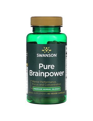 Swanson, Pure Mind Power, 60 Vegetarian Capsules Swanson, Pure Mind Power, 60 Vegetarian Capsules