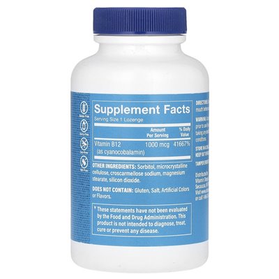 The Vitamin Shoppe, B12, 1000 MCG, 300 Lozenges