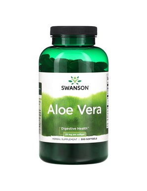 Swanson, Aloe Vera, 25 mg, 300 Softgels