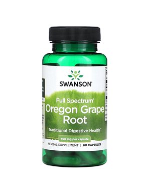 Swanson, Pełny Spektrum Oregon Grape, 400 mg, 60 Kapsułek Swanson, Pełny Spektrum Oregon Grape, 400 mg, 60 Kapsułek