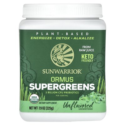 Sunwarrior, Ormus supergreens, niezmożony, 7,9 uncji (225 g)
