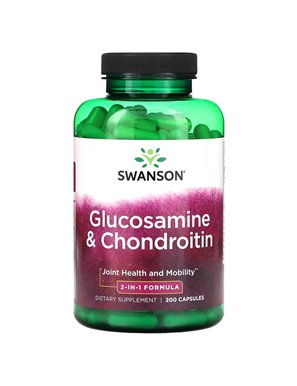 Swanson, Glucosamina & Chondroityna, 200 Kapsułek