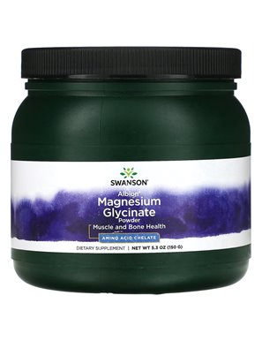 Swanson, Albion, Magnesium Glycinate Powder, 5.3 oz (150 g) Swanson, Albion, Magnesium Glycinate Powder, 5.3 oz (150 g)