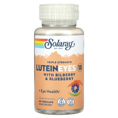 Solaray, Luteineyes 18, mit Bulbberry und Blueberry, dreifach stark, 60 Gemüse