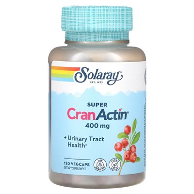 Solaray, Super Cranactin mit Kräuterunterstützungsmischung, 400 mg, 120 vegetarische Kapseln