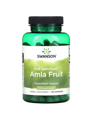 Swanson, Vollspektrum-Amla-Frucht, 500 mg, 120 Kapseln Swanson, Vollspektrum-Amla-Frucht, 500 mg, 120 Kapseln