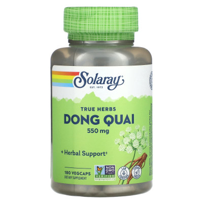 Solaray, True Herbs, Dong Quai, 550 mg, 180 Vegcaps Solaray, True Herbs, Dong Quai, 550 mg, 180 Vegcaps