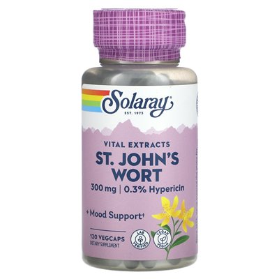 Solaray, Vital Extracts, St. John's Wort, 300 mg, 120 Vegcaps