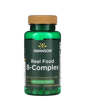 Swanson, Real Food B-Complex, 60 vegetarische Kapseln Swanson, Real Food B-Complex, 60 vegetarische Kapseln