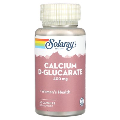 Solaray, D-glukaran wapnia, 400 mg, 60 kapsułek (200 mg na kapsułkę) Solaray, D-glukaran wapnia, 400 mg, 60 kapsułek (200 mg na kapsułkę)