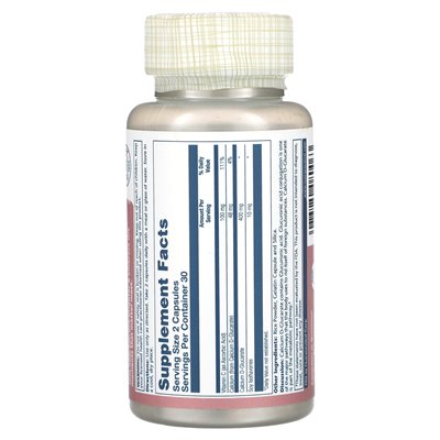 Solaray, D-glukaran wapnia, 400 mg, 60 kapsułek (200 mg na kapsułkę) Solaray, D-glukaran wapnia, 400 mg, 60 kapsułek (200 mg na kapsułkę)