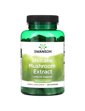 Swanson, Ekstrakt Grzyba Shiitake, 500 mg, 120 Kapsułek Swanson, Ekstrakt Grzyba Shiitake, 500 mg, 120 Kapsułek