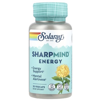 Solaray, Sharpmind ™ Energy, 30 Vegcaps