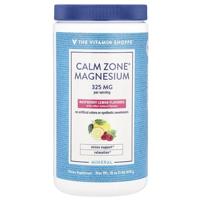 The Vitamin Shoppe, Calm Zone®, Magnez, Raspberry Lemon, 16 uncji (450 g)
