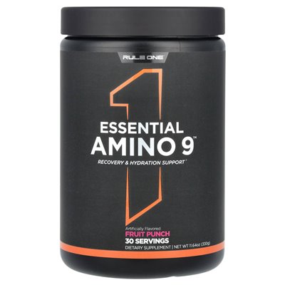 Reguła jedno białka, niezbędne amino 9, Punch Fruit, 11,64 uncji (330 g)