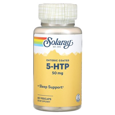 Solaray, 5-HTP, 50 mg, 60 pflanzliche Kapseln