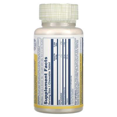 Solaray, L-Theanine, Natural Lemon, 200mg, 30 chews