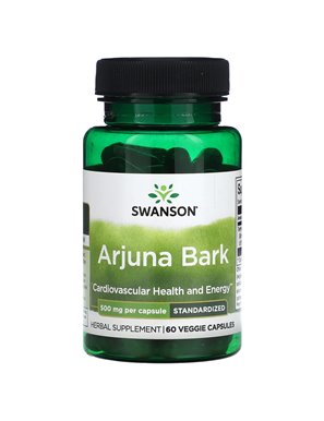 Swanson, Arjuna-Rinde, standardisiert, 500 mg, 60 vegetarische Kapseln