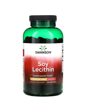 Swanson, Lecytyna Sojowa, 1.2 g, 180 Softgel Swanson, Lecytyna Sojowa, 1.2 g, 180 Softgel