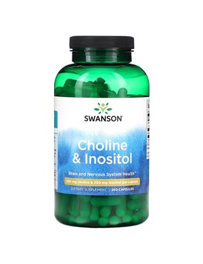 Swanson, Choline & Inositol, 250mg, 250 Capsules Swanson, Choline & Inositol, 250mg, 250 Capsules