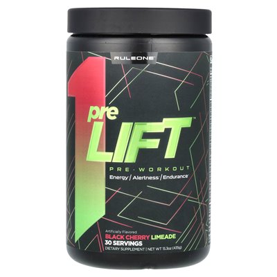 Reguła One Białka, Prelift, Pre-trening, Black Cherry Limeade, 15,3 uncji (435 g)