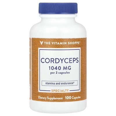 Witaminy Shoppe, Cordyceps, 1040 mg, 100 kapsułek (520 mg na kapsułkę)