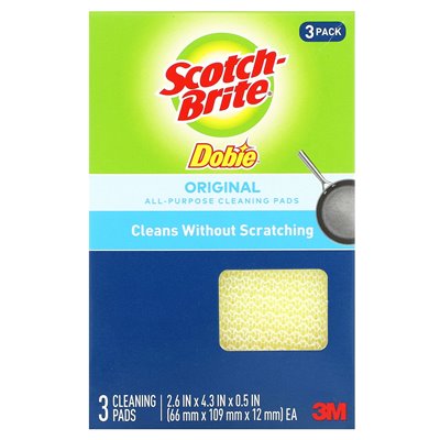 Scotch-Brite, Dobie, oryginalne uniwersalne podkładki czyszczące, 3 podkładki