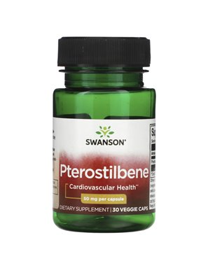 Swanson, Pterostilbene, 50 mg, 30 Vegetarian Capsules Swanson, Pterostilbene, 50 mg, 30 Vegetarian Capsules