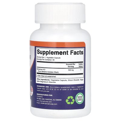Vitamatic, berberyna, 500 mg, 60 kapsułek warzywnych