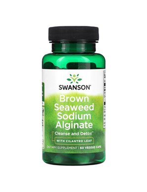 Swanson, Brown Sea Sodium Alginate with Dill Leaf, 60 Vegetarian Capsules