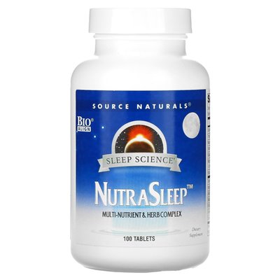 Źródło Naturals, Sleep Science, Nutrasleep, 100 tabletek