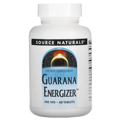 Source Naturals, Guarana Energizer, 900 mg, 60 tabletek Source Naturals, Guarana Energizer, 900 mg, 60 tabletek