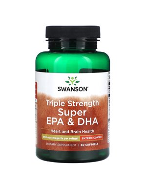 Swanson, Potrójna Moc Super EPA & DHA , 900 mg, 60 Softgeli