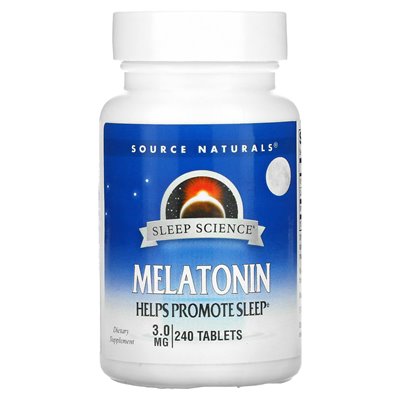 Source Naturals, Schlafwissenschaft, Melatonin, 3 mg, 240 Tabletten