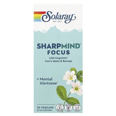 Solaray, SharpMind ™ Focus, 30 pflanzliche Kapseln