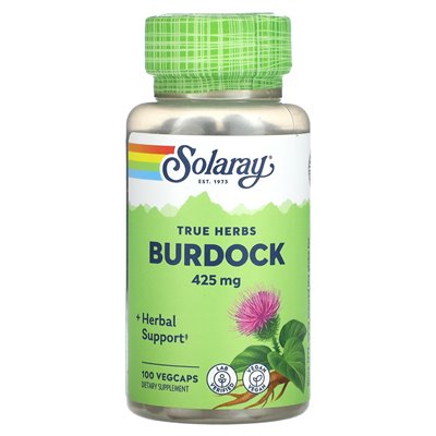 Solaray, True Herbs, Klette, 425 mg, 100 vegetarische Kapseln