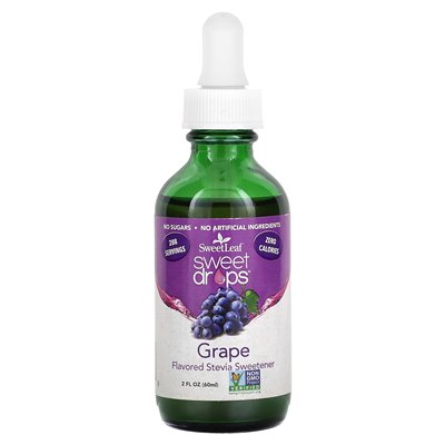 Mądrość naturalna, słodka, słodkie krople, winogrona, 2 fl oz (60 ml)