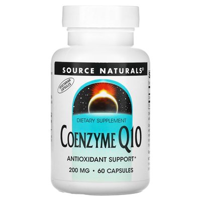 Źródło Naturals, Coenzyme Q10, 200 mg, 60 kapsułek Źródło Naturals, Coenzyme Q10, 200 mg, 60 kapsułek